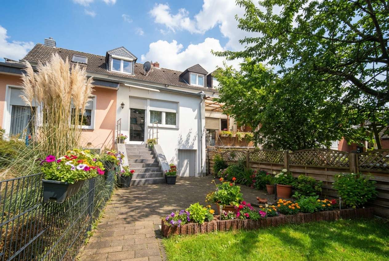 Kernsaniert und kompakt ! Wunderschönes  Reihenmittelhaus mit perfekten  Garten