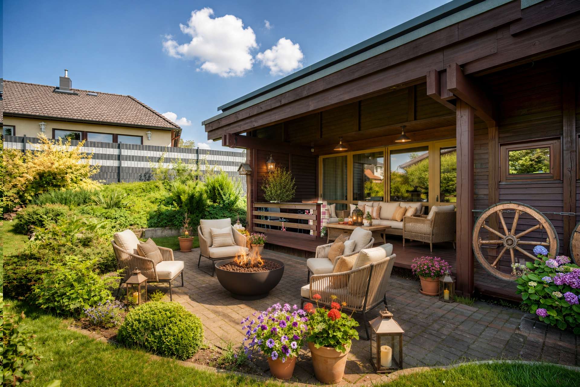 Visionsbild Grillterrasse