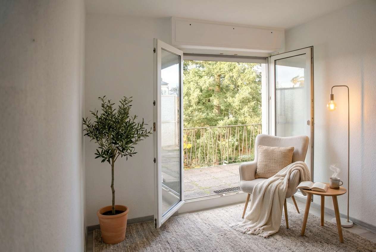 OGZimmer 1 Vision Sicht z. Balkon